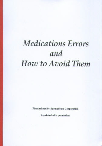 Medication Errors and How to Avoid Them - Online